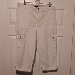 Lee Women's Cargo Pants Size 14M NWOT White